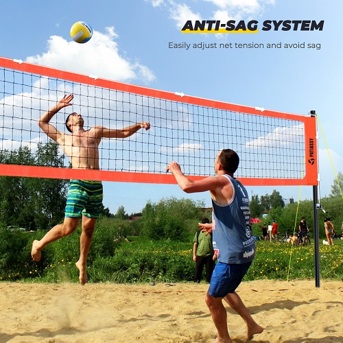 Patiassy Volleyball Net for Backyard Beach Outdoor with Pump and Carry Bag - Image 5
