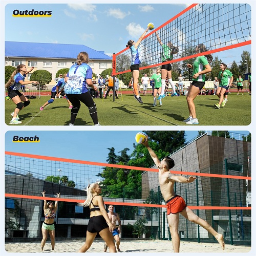 Patiassy Volleyball Net for Backyard Beach Outdoor with Pump and Carry Bag - Image 8