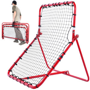 Patiassy Baseball Rebounder Net with Adjustable Angles, Heavy Duty Baseball Softball Bounce Back Net for Pithching, Fielding, Catching and Throwing Training Without Installation